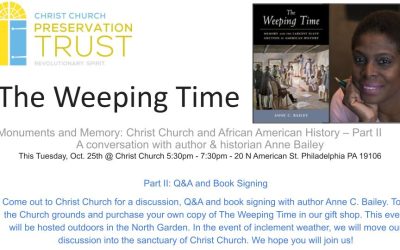 UPCOMING TALK: October 25 Christ Church, Phila.